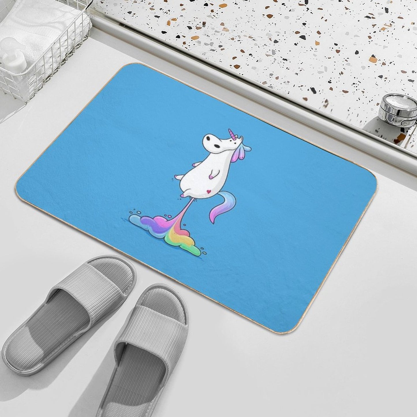 Unicorn Fart Bath Mat