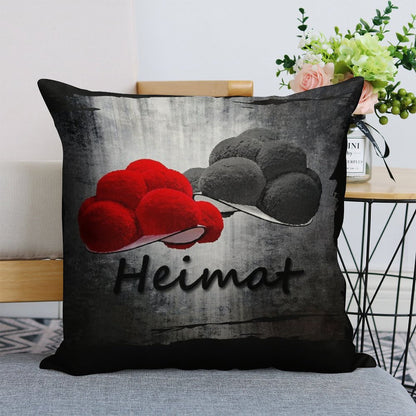 Black Forest Hats Heimat ART 1.0 Linen Throw Pillow Cover