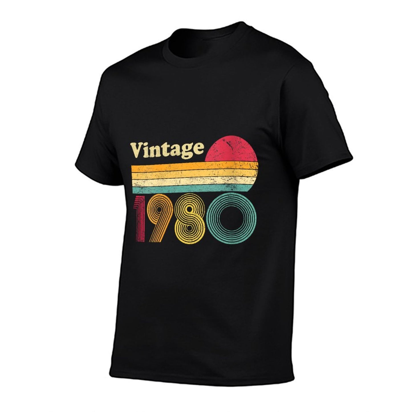 Womens 1980 40th Birthday Gift Vintage Retro Men Women 40 Years Old  Summer-ready Fabric T-Shirt
