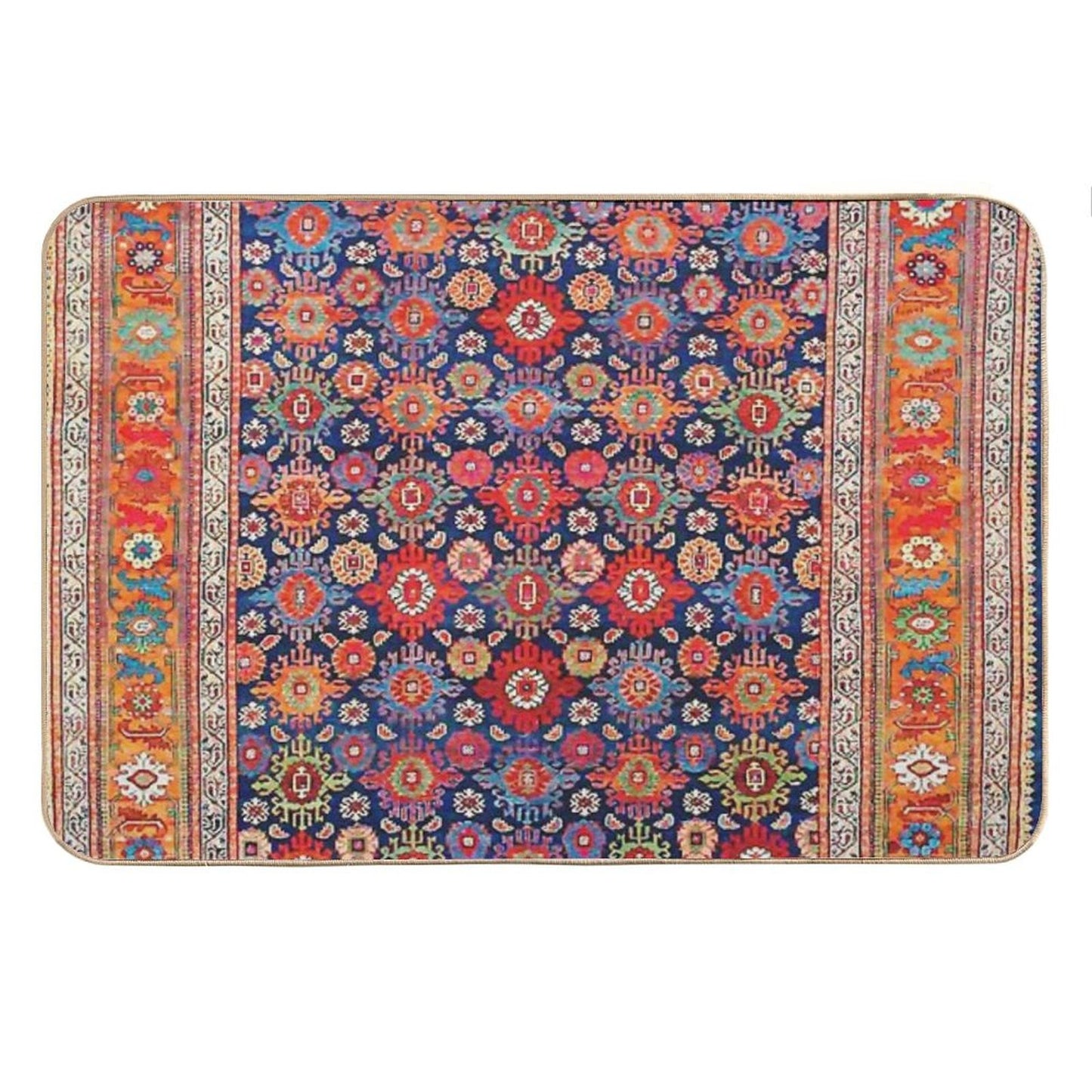 West Persian Antique Carpet Print Bath Mat