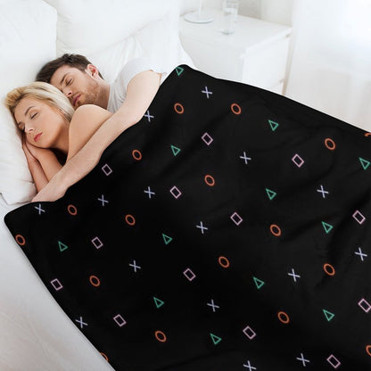 Playstation Buttons Throw Blanket