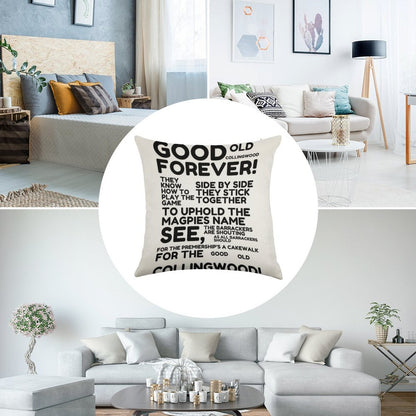 Good Old Collingwood Forever! Linen Throw Pillow Cover