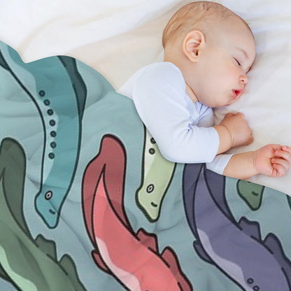 The Swim of The Lamps Throw Blanket