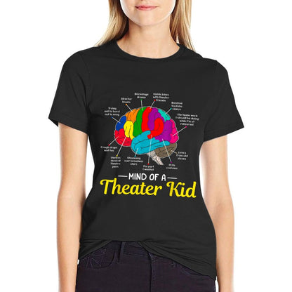 Mind Of A Theater Kid Brain Musical Theatre Gift For Nerd T-Shirt