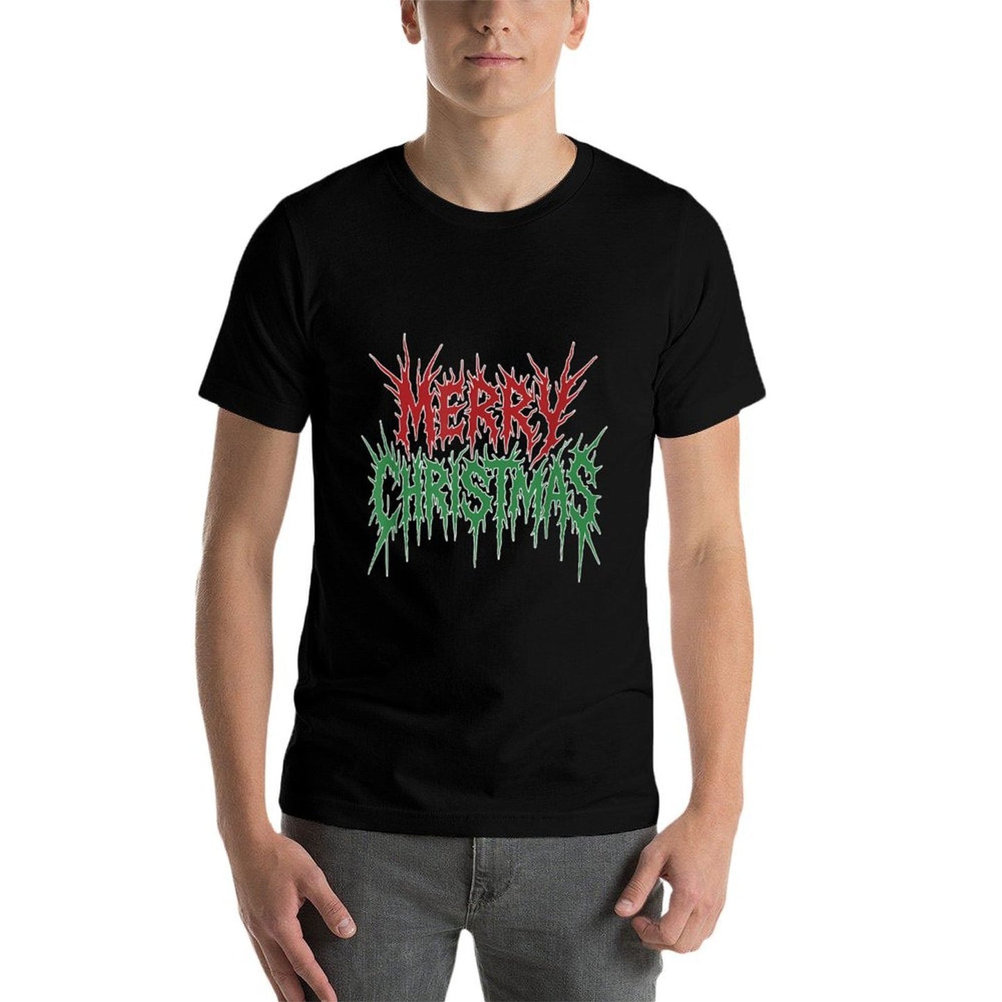 Merry Christmas Funny Heavy Metal Rock Band Gothic  Versatile T-Shirt