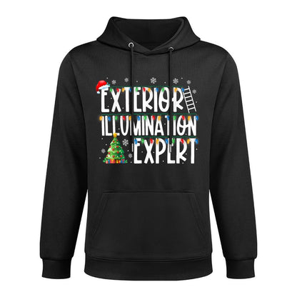 Exterior Illumination Expert Christmas Light Xmas Lights Medium-Weight Fabric Hoodie