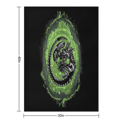 Alien Incubation Throw Blanket
