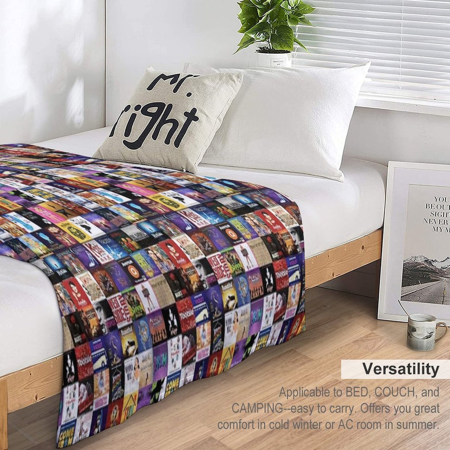 Musicals Collage Throw Blanket