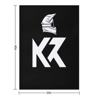 KR Motocross Throw Blanket