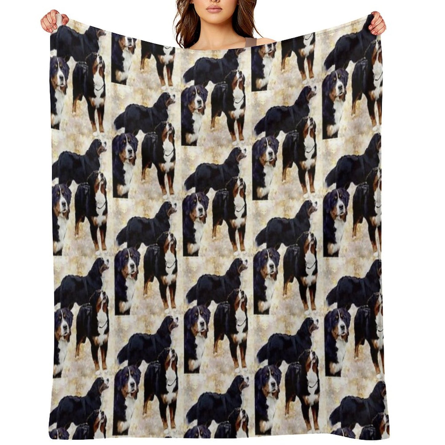 Bernese Mountain Dog Throw Blanket