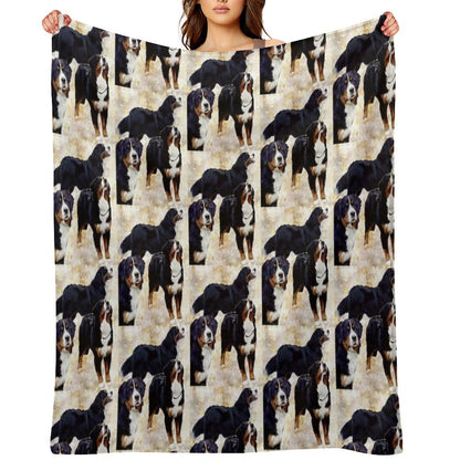 Bernese Mountain Dog Throw Blanket