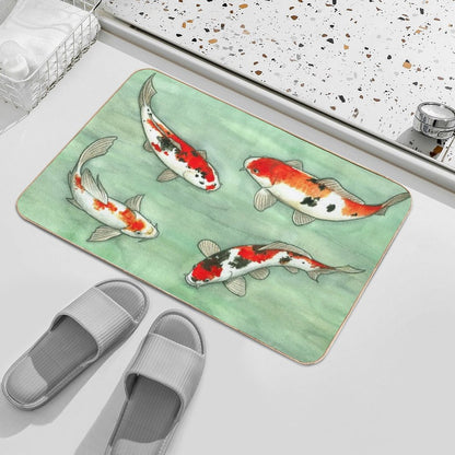 La Ronde Des Carpes Koi Bath Mat