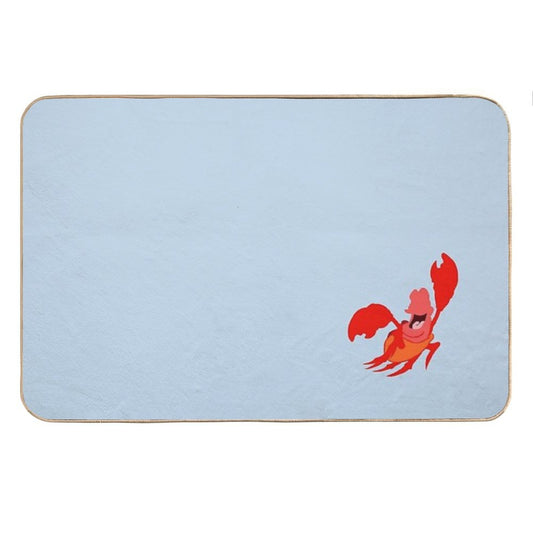 Red Crustacean Bath Mat