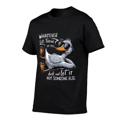 Funny Duck Funny Quote Graphic Tees For Men Women Kids  Relaxed-fit T-Shirt