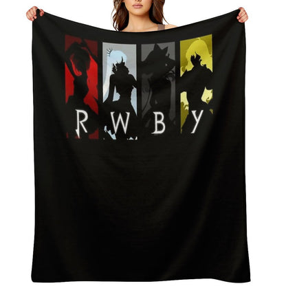 RWBY Silhouette Classic Throw Blanket