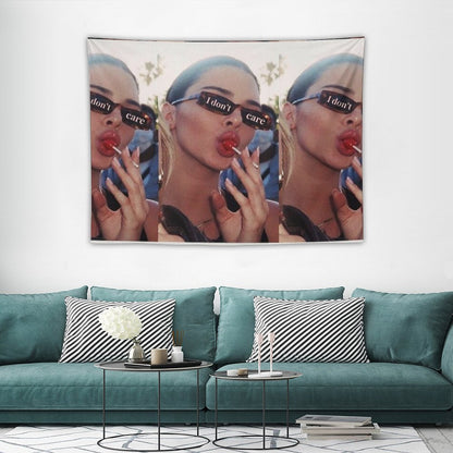 Vogue I Dont Care Lollipop Aesthetic Tapestry