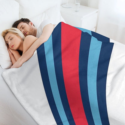 F1 Martini Stripes - Formula One Throw Blanket