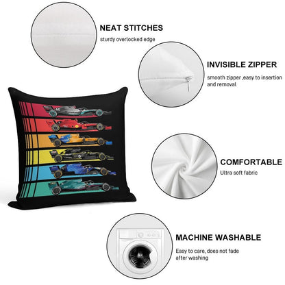 Formula Racing Cars 2023 Soft Shrink-Resistant Throw Pillow