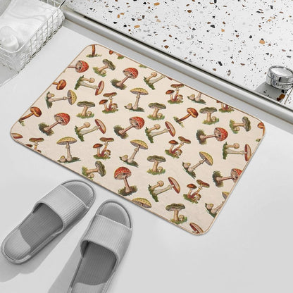 Mushrooms  Multi-Purpose Bath Mat