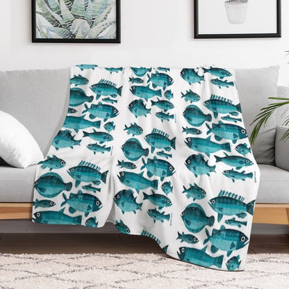 Ten Fish Throw Blanket