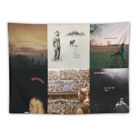 Zach Singer Bryan 6 Ablums Collection Cover Tapestry