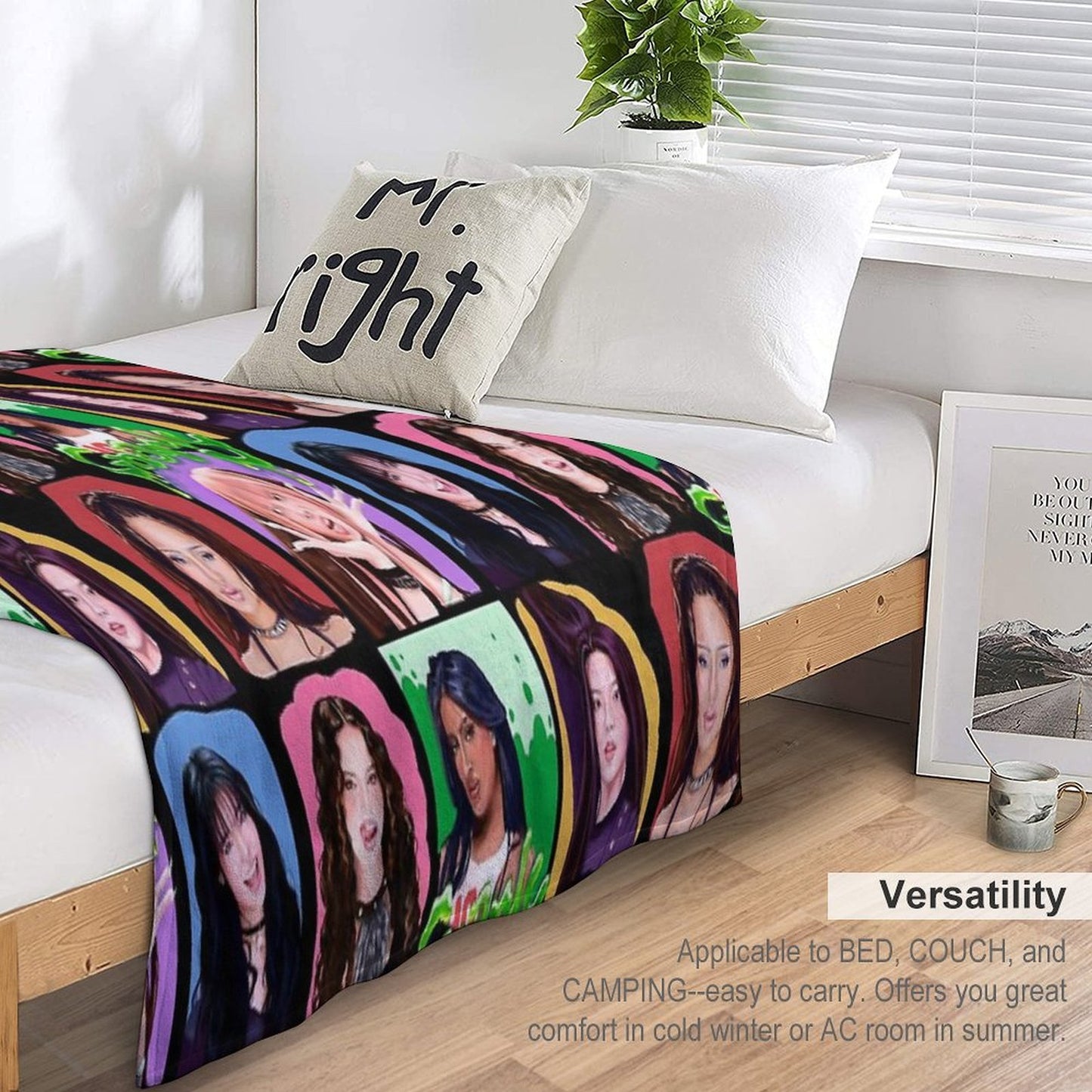Katseye Gnarly Art Throw Blanket