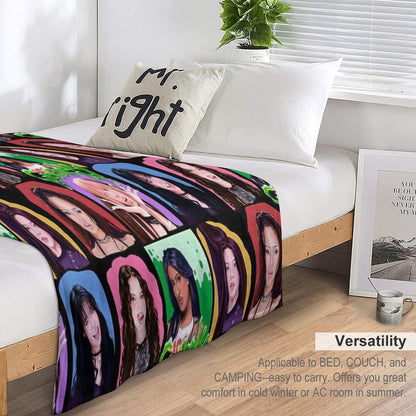 Katseye Gnarly Art Throw Blanket