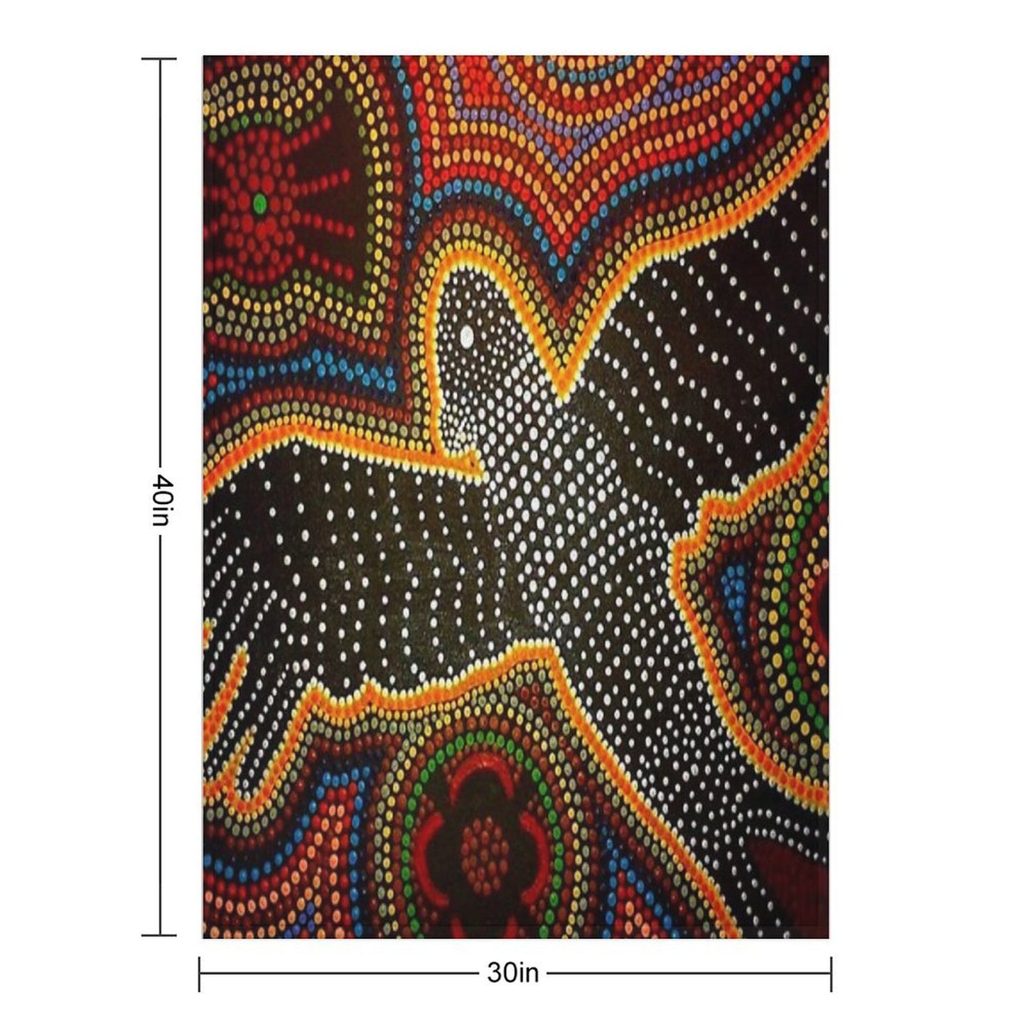 Black Cockatoo - Dreaming Throw Blanket