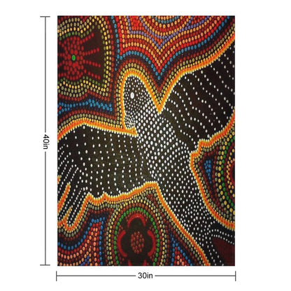 Black Cockatoo - Dreaming Throw Blanket