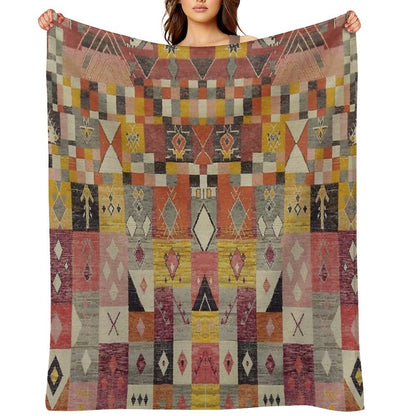 Moroccan Berber Carpte Throw Blanket