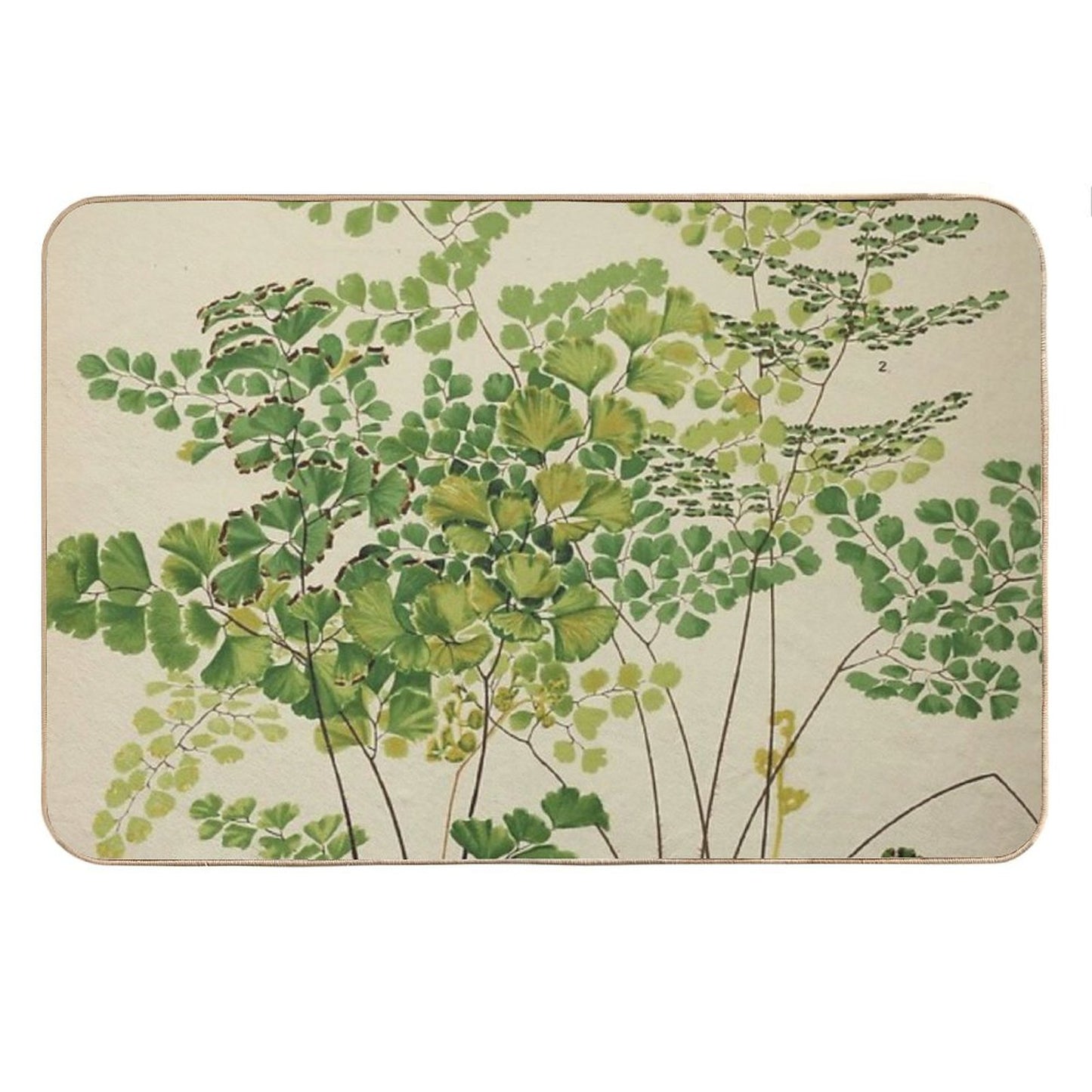 Maidenhair Ferns Bath Mat