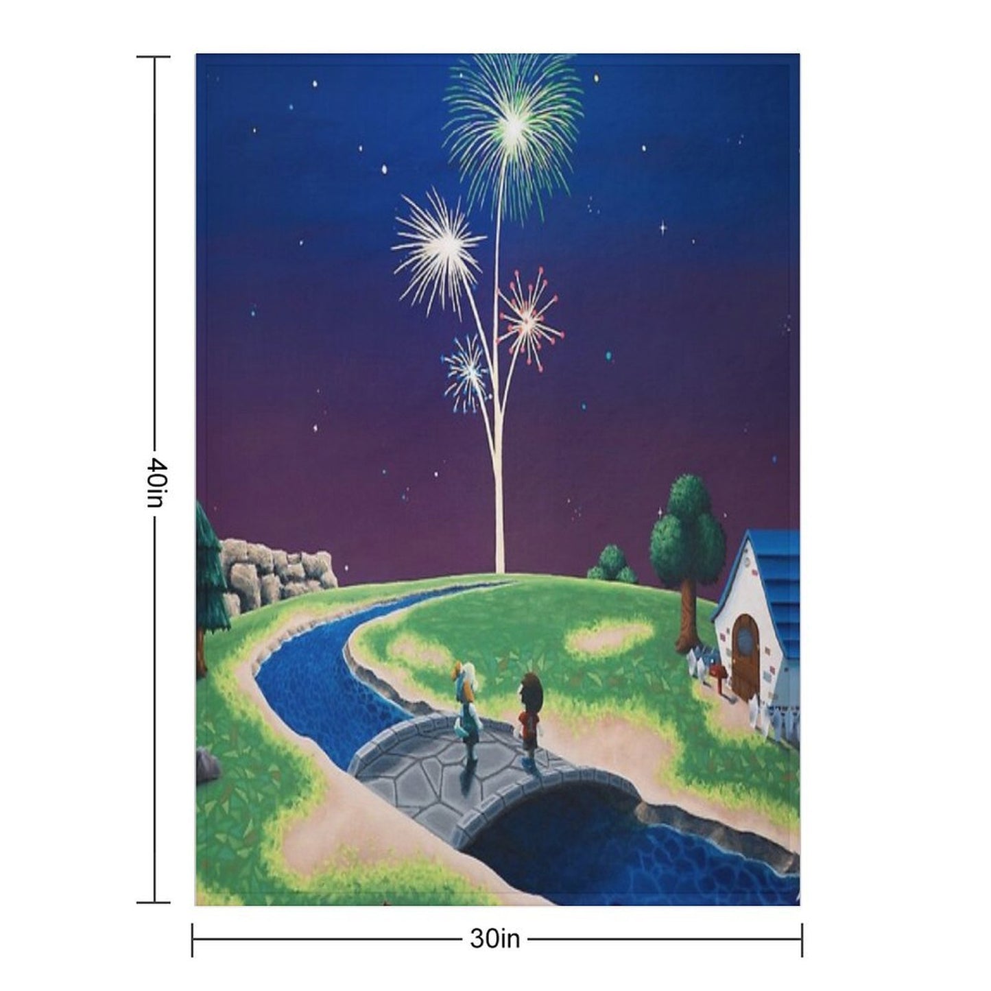 New Year Throw Blanket