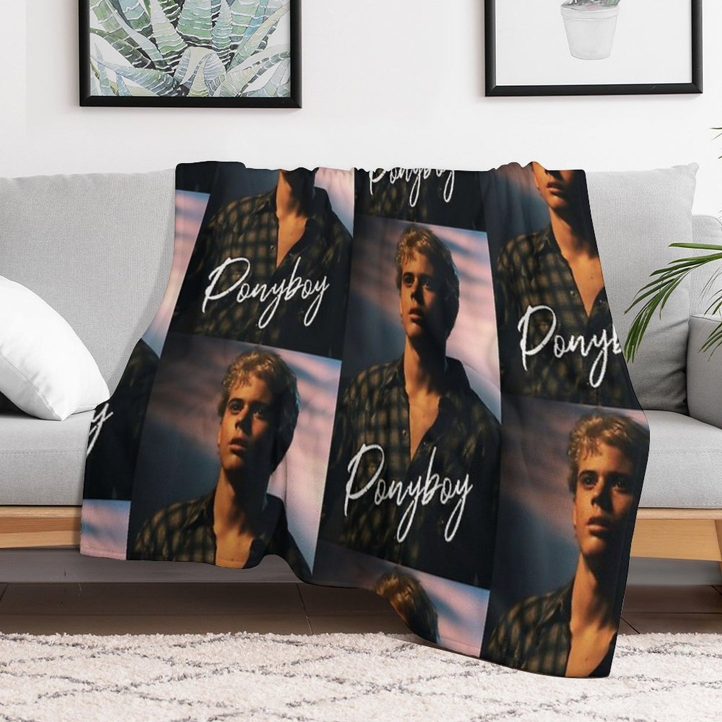 Ponyboy The Outsiders Movie Throw Blanket
