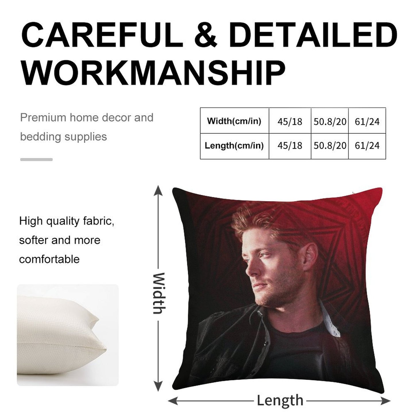 It's Where My Demons Hide Linen Throw Pillow Cover