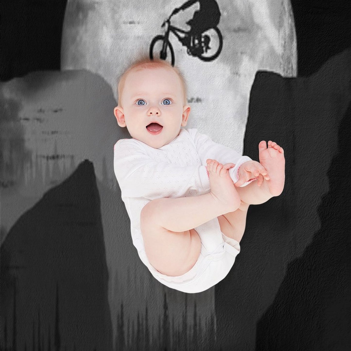 MTB Moon Jump Throw Blanket