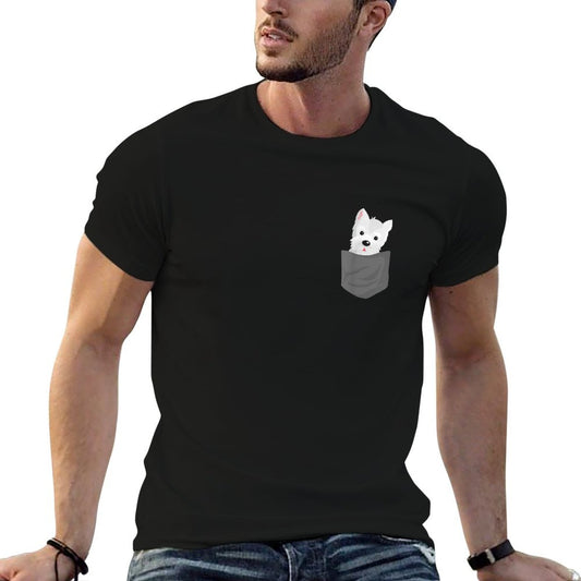 Dog In A Pocket Cute Westie Terrier Lover Puppy T-Shirt