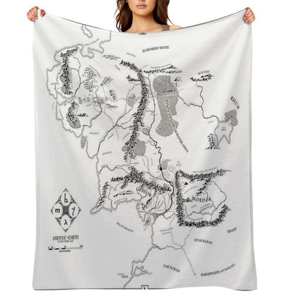 Fantasy Map Throw Blanket