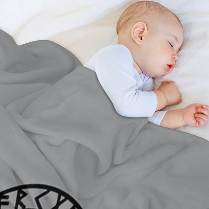 Vegvisir - Futhark - Runes - Navigator - Vikings Throw Blanket