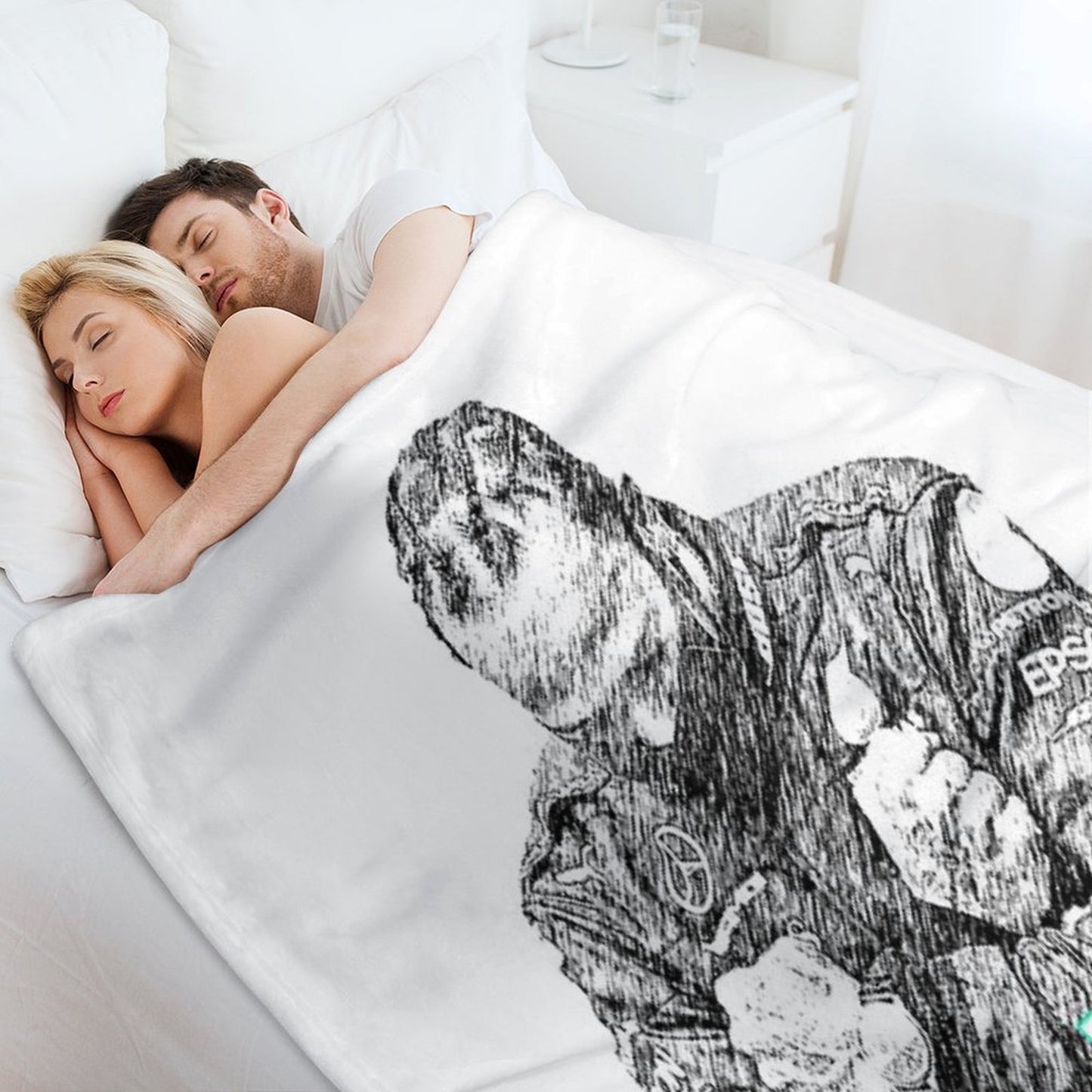 Lewis Hamilton - Sketch Poster Throw Blanket