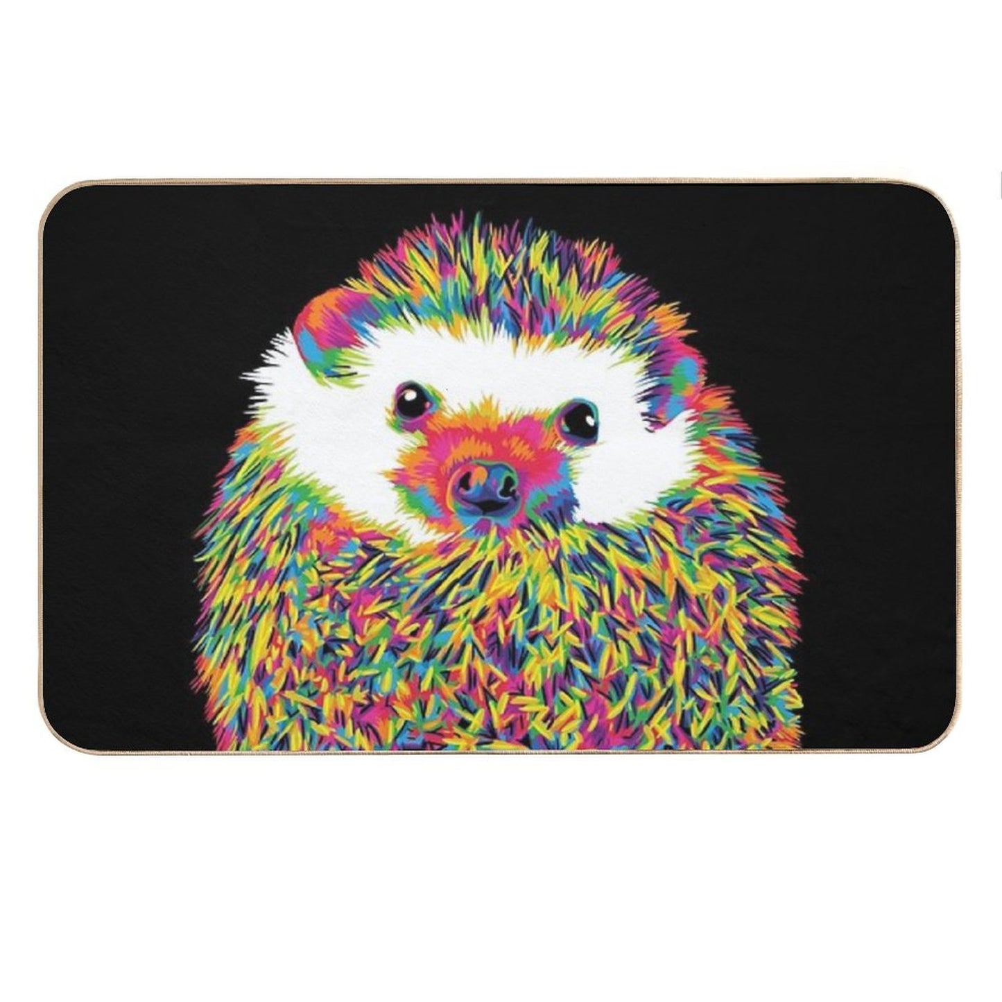 Hedgehog of Color Bath Mat