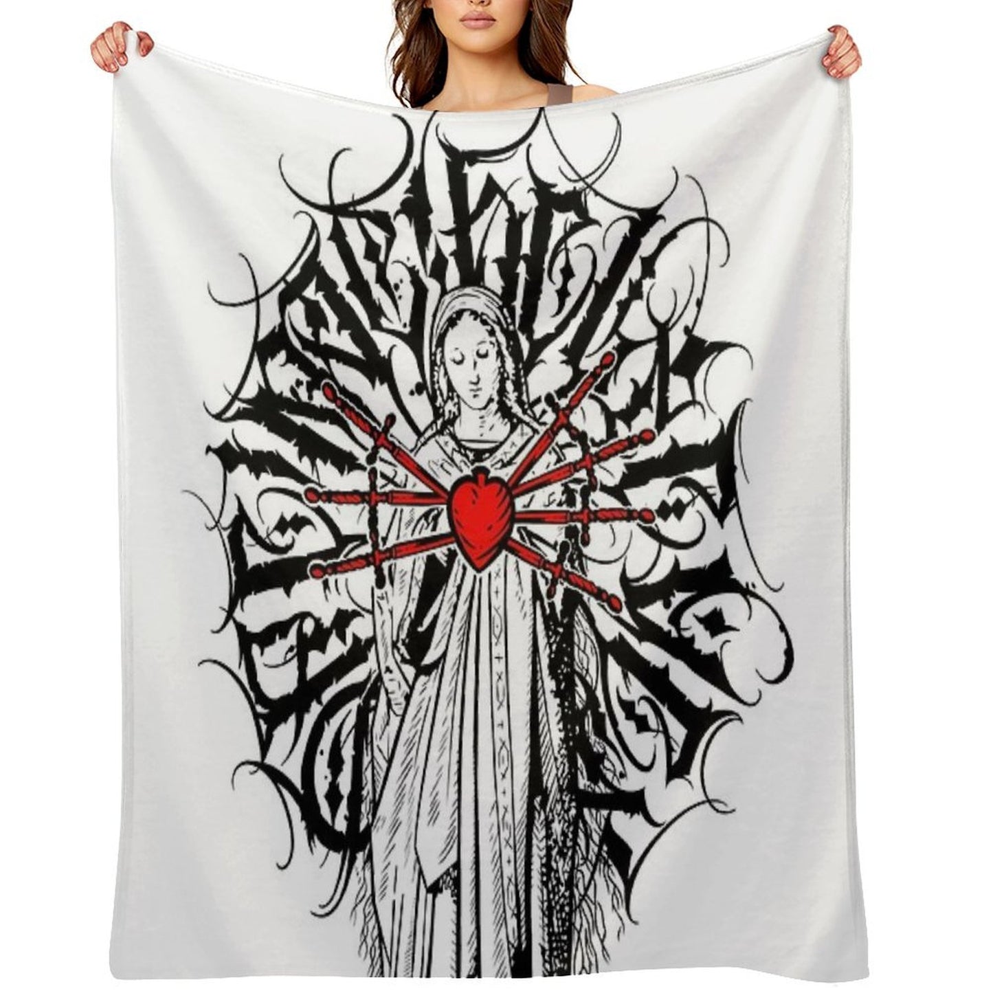 Maria Seven Swords Throw Blanket