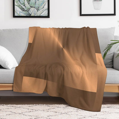 Brushed Copper Illustration Throw Blanket