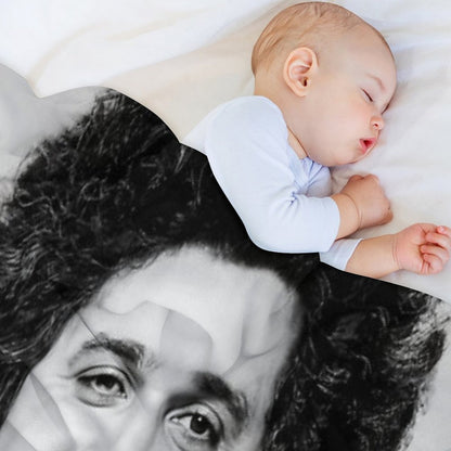 Freddy Fender BW Throw Blanket