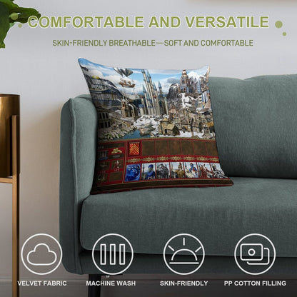 Heroes of Might & Magic 3 Tower Soft Luxury Feel Throw Pillow