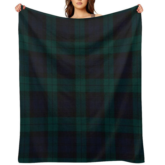 Black Watch Scottish Tartan Throw Blanket