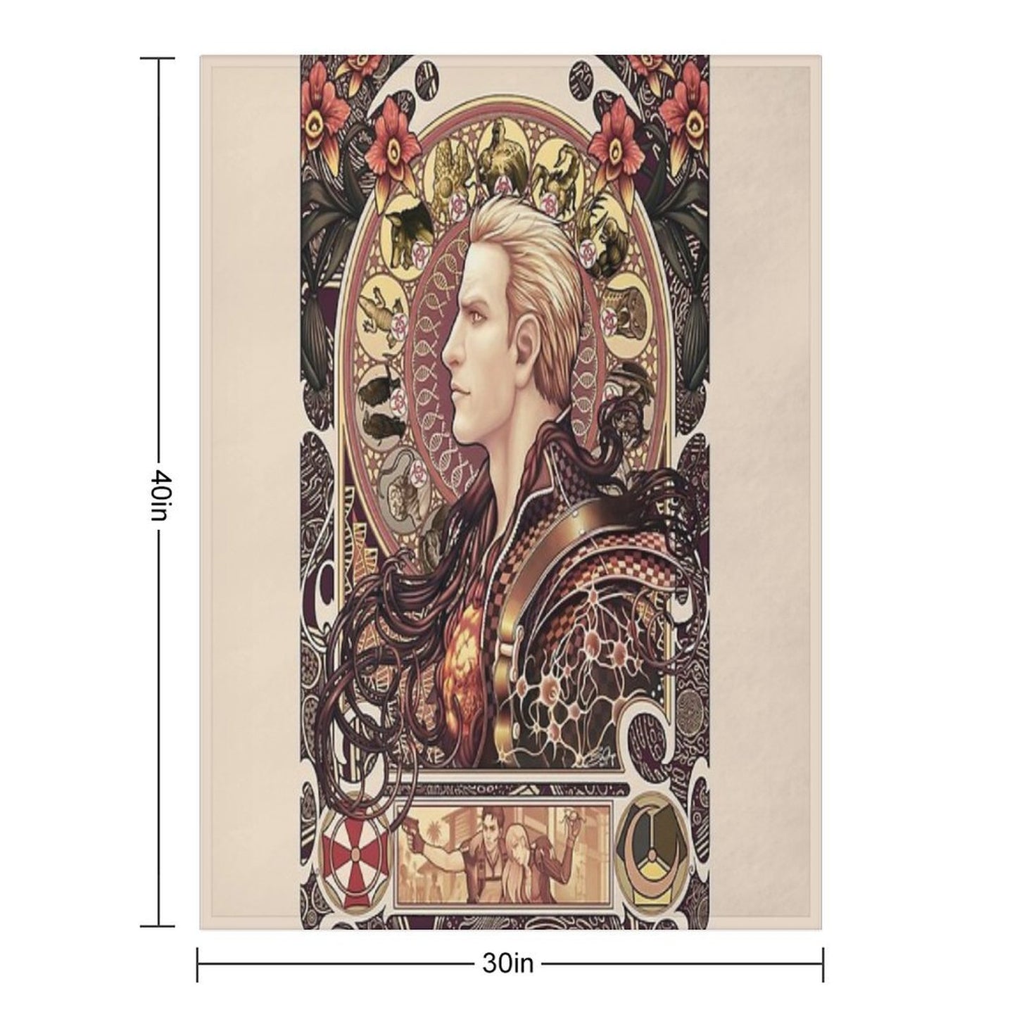 Biohazard Zodiac Throw Blanket