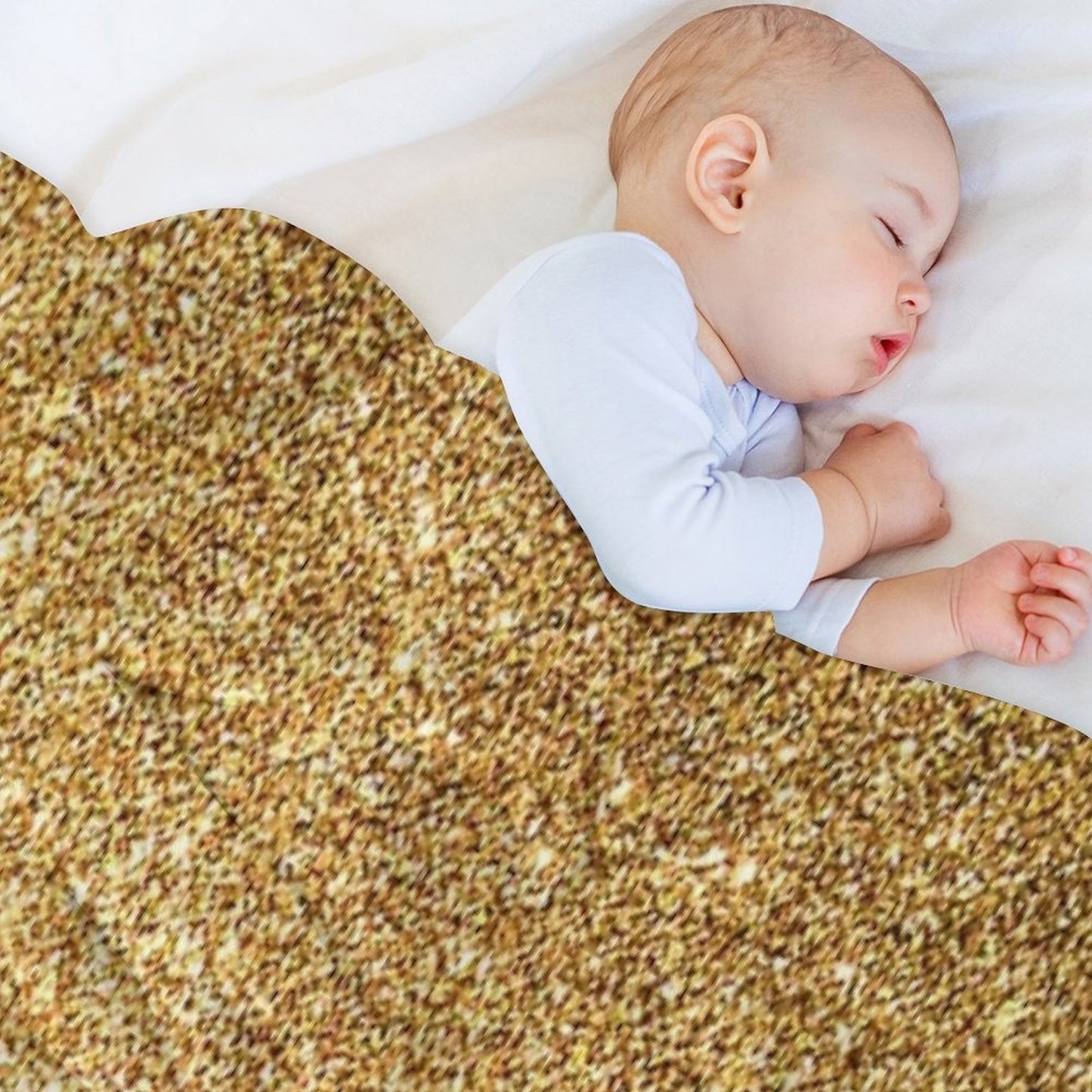 Print of Gold Throw Blanket