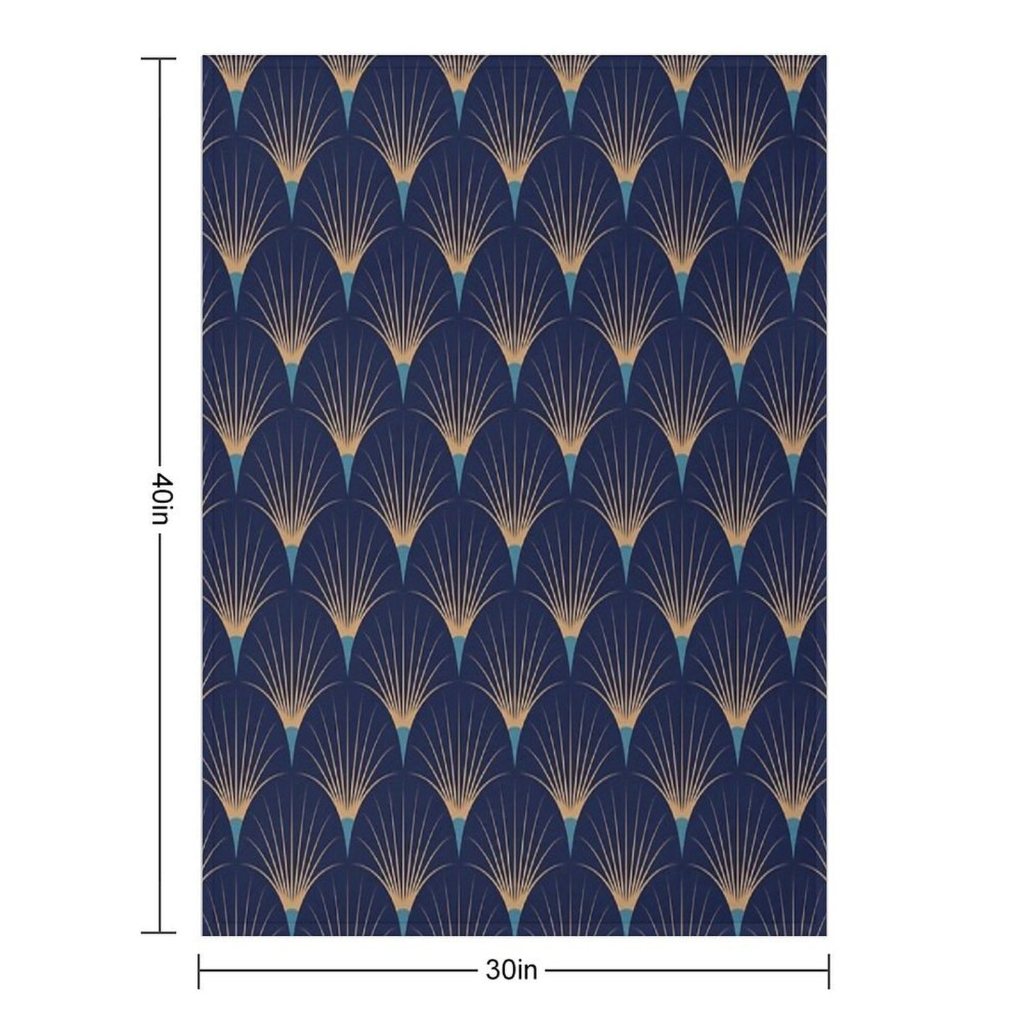 Art Deco Decor Throw Blanket