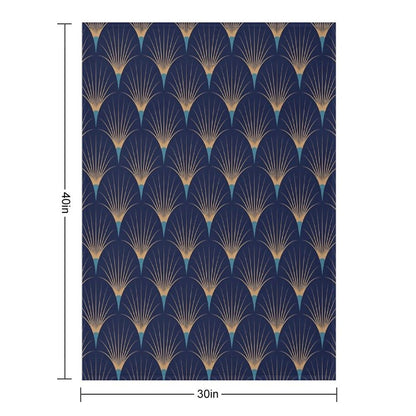 Art Deco Decor Throw Blanket