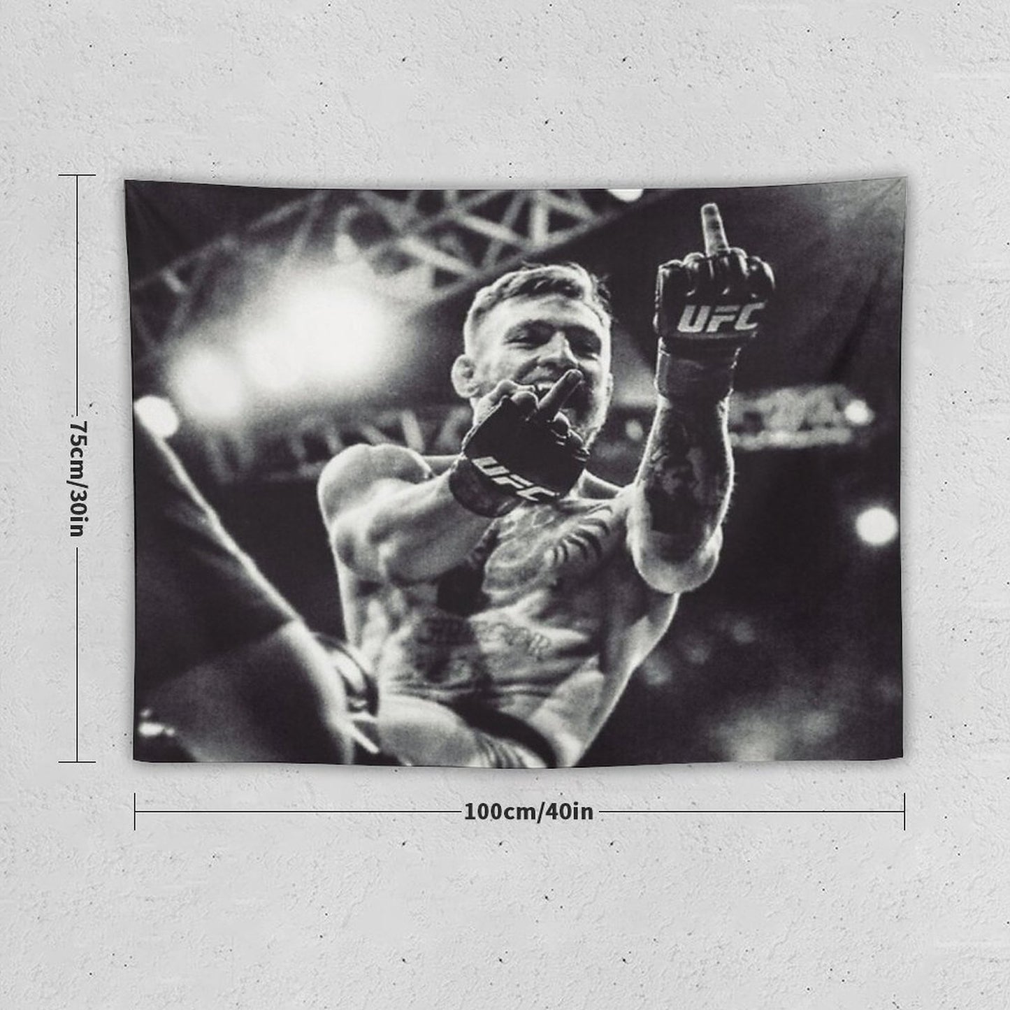 Conor McGregor Middle Finger - Notorious Tapestry